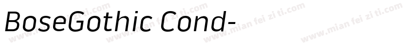 BoseGothic Cond字体转换